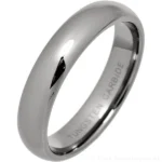 5mm Classic Court Tungsten Wedding Ring