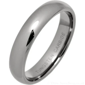 5mm Classic Court Tungsten Wedding Ring
