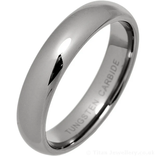 5mm Classic Court Tungsten Wedding Ring
