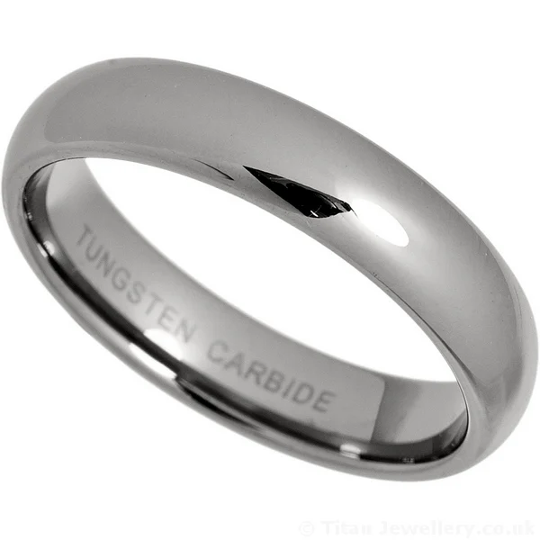 5mm Classic Court Tungsten Wedding Ring, 5mm tungsten court ring