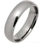 6mm Mens Court Tungsten Carbide Wedding Ring