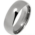 7mm Mens Court Tungsten Carbide Wedding Ring