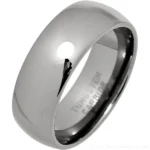 8mm Mens Court Tungsten Carbide Wedding Ring