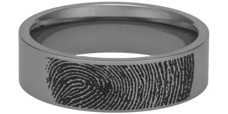Finger Print Engraving with Natural Ends