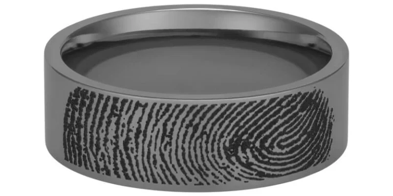 Finger Print Engraving with Natural Ends