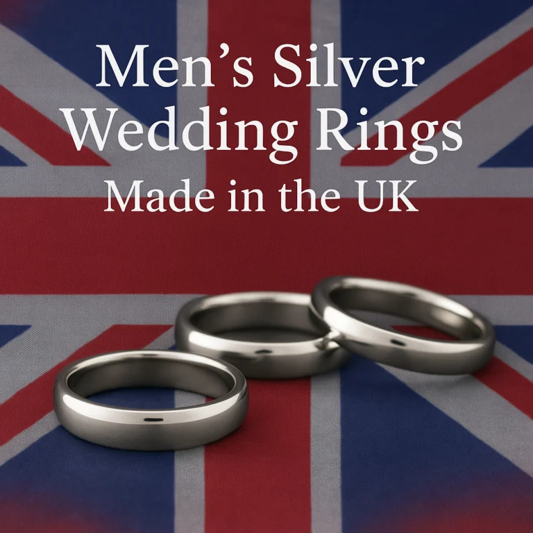 Silver Wedding Rings for Men Made to Order in the UK