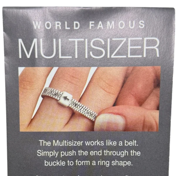 Adjustable Multisizer Ring Sizer – measures UK sizes A to Z+9, sizer