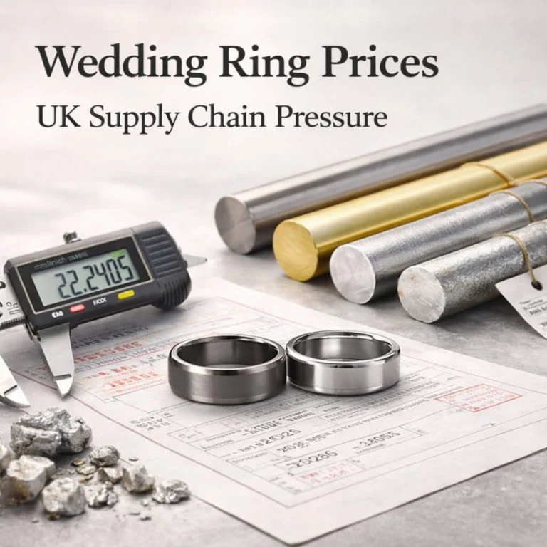 Wedding ring prices & Supply Chain Pressure