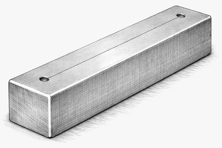 One-piece billet construction cut and open method