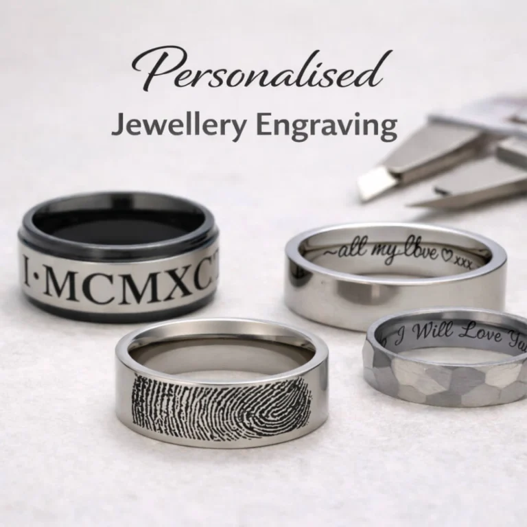 Personalised Jewellery Engraving - inside ring engraving