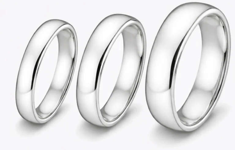 Silver Wedding Rings for Men and Women