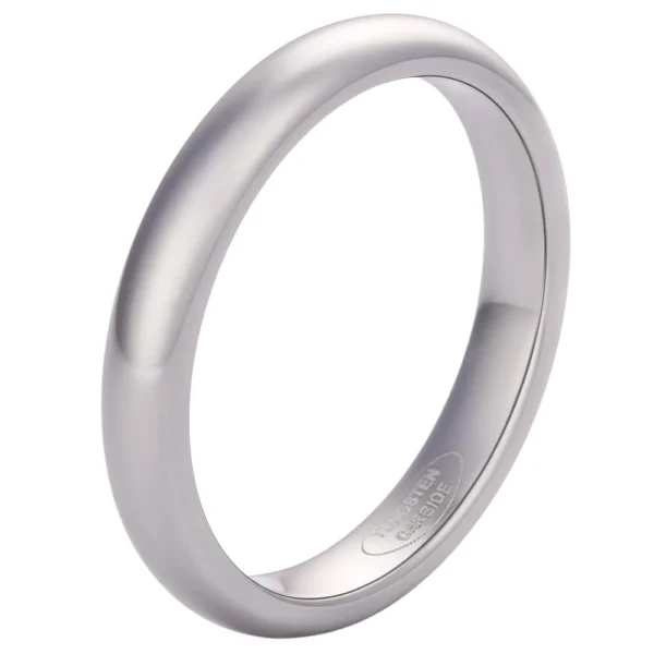 3mm Blended Court Ladies Tungsten Wedding Ring (image 12)