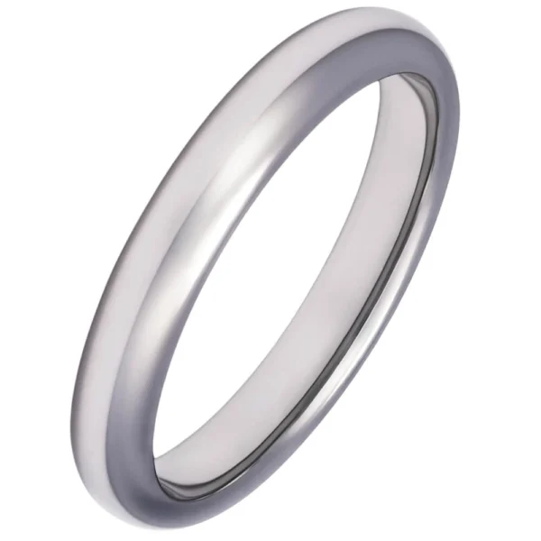 3mm Blended Court Ladies Tungsten Wedding Ring (image 6)