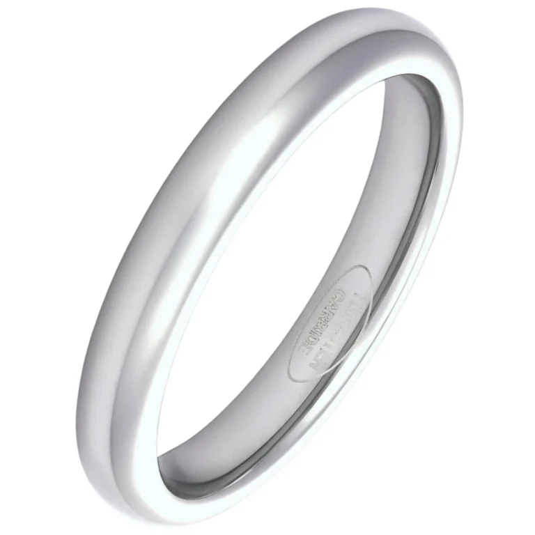 3mm Blended Court Ladies Tungsten Wedding Ring