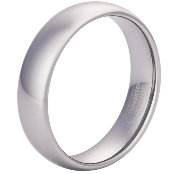 Titan Jewellery, 6mm Blended Court Tungsten Wedding Ring