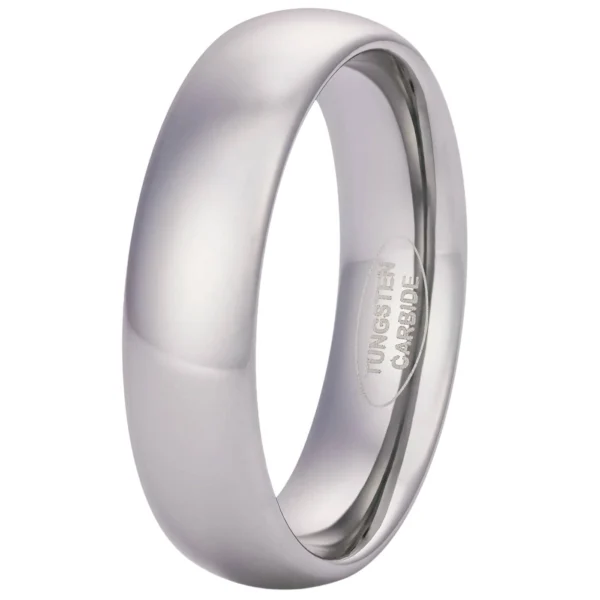 6mm Blended Court Tungsten Wedding Ring, TBC07