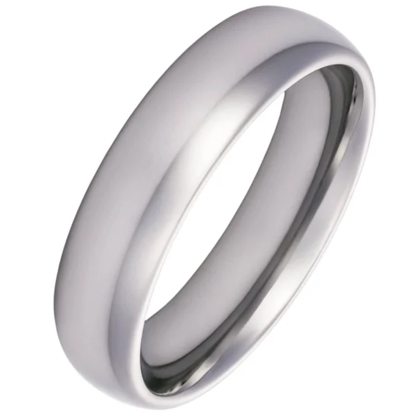 6mm Blended Court Tungsten Wedding Ring (image 6)
