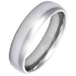 6mm Blended Court Tungsten Wedding Ring