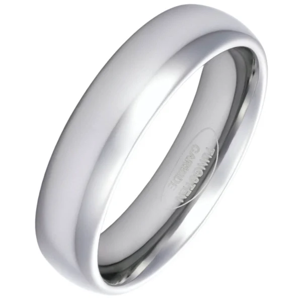 6mm Blended Court Tungsten Wedding Ring