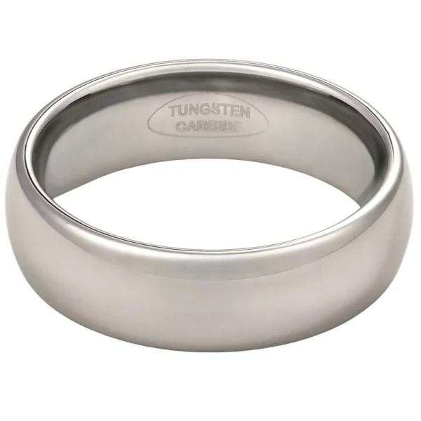 7mm Blended Court Tungsten Wedding Ring (image 9)