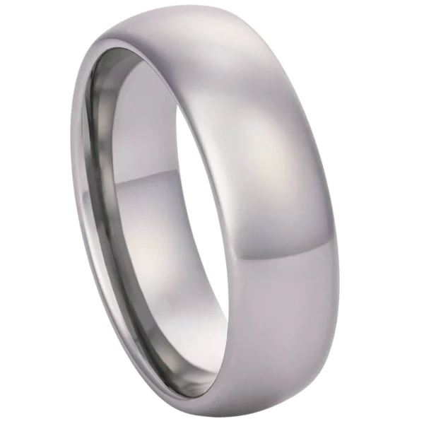 7mm Blended Court Tungsten Wedding Ring (image 6)