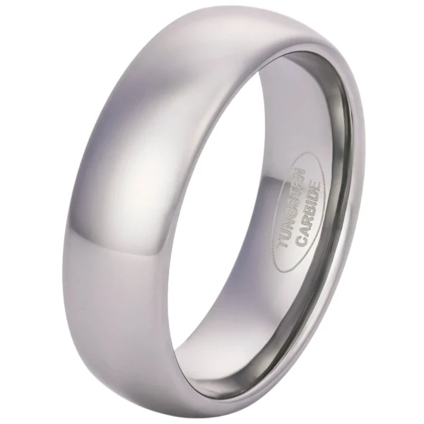 7mm Blended Court Tungsten Wedding Ring (image 5)
