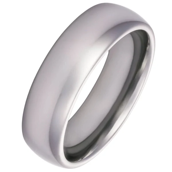 Titan Jewellery, 7mm Blended Court Tungsten Wedding Ring