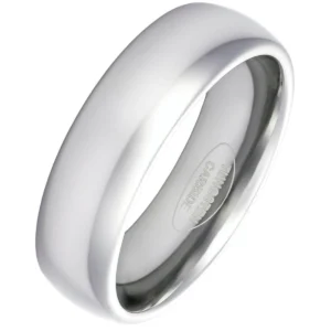 7mm Blended Court Tungsten Wedding Ring