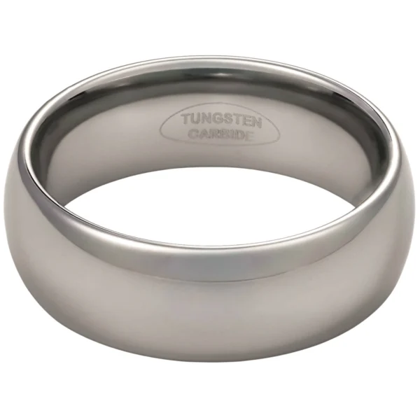 8mm Blended Court Tungsten Wedding Ring (image 12)