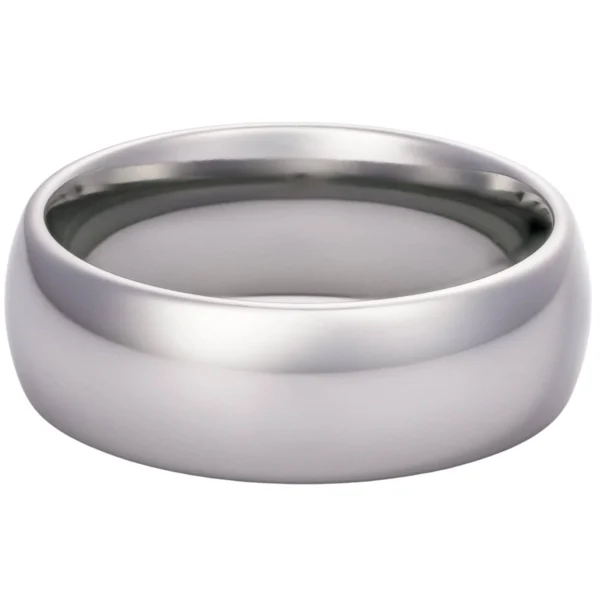 8mm Blended Court Tungsten Wedding Ring (image 10)