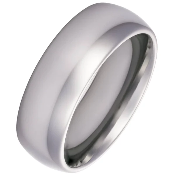 8mm Blended Court Tungsten Wedding Ring (image 8)