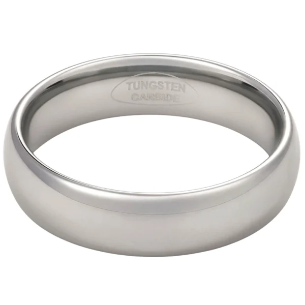 6mm Blended Court Tungsten Wedding Ring (image 9)