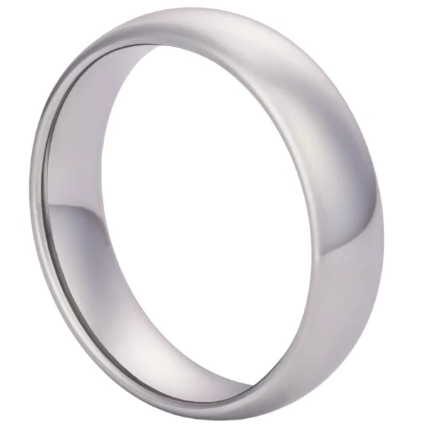 6mm Blended Court Tungsten Wedding Ring (image 8)