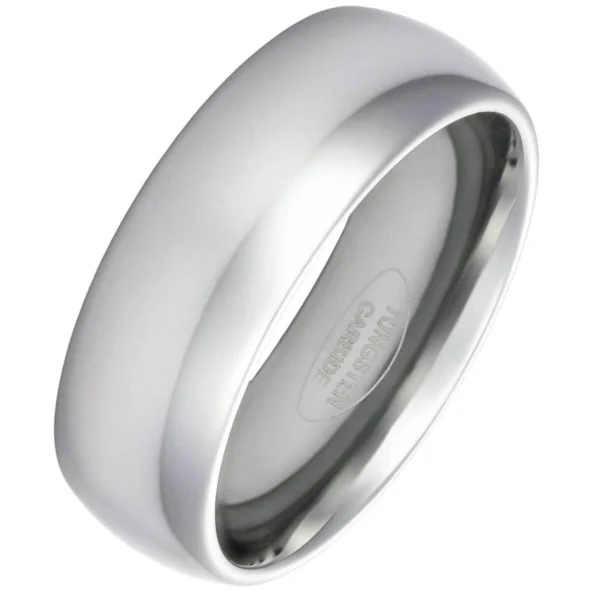 8mm Blended Court Tungsten Wedding Ring