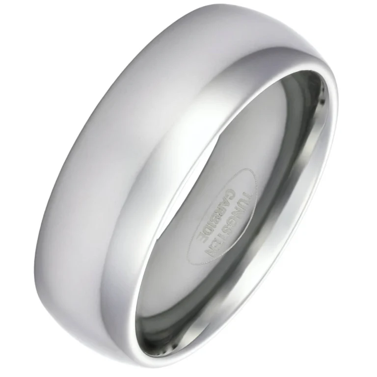 8mm Blended Court Tungsten Wedding Ring